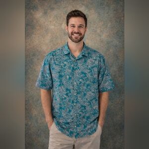 Cooke Street Hawaiin Islands Button Up Shirt Mens Size XL